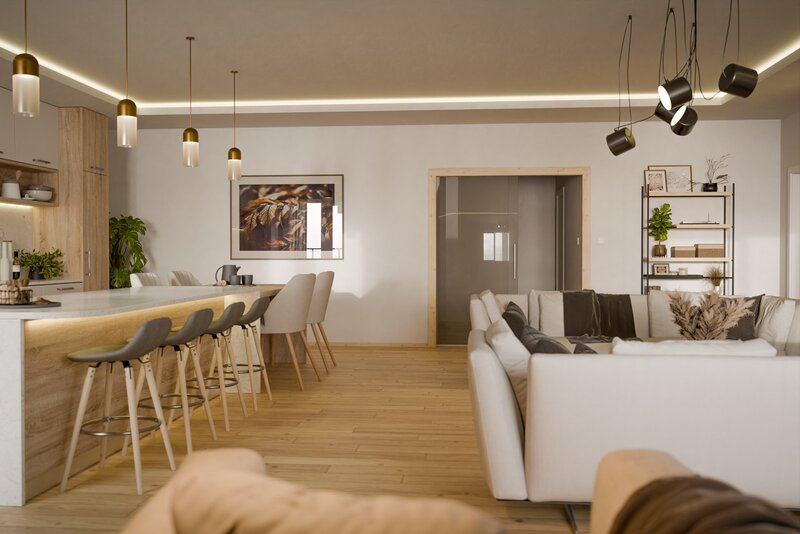 Pronájem standardního bytu 4+kk v Českých Budějovicích..